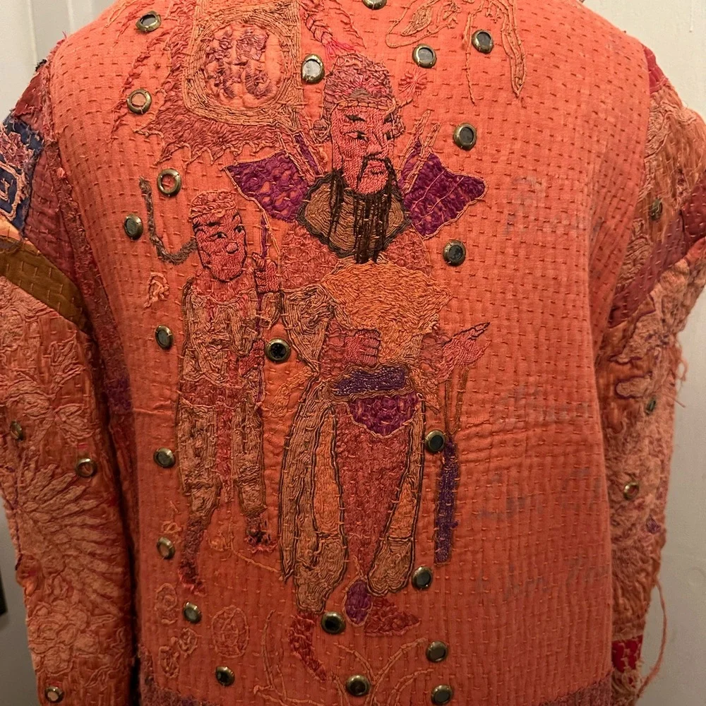 By Walid Patchwork Couture Trench Coat - Picture 8 of 12